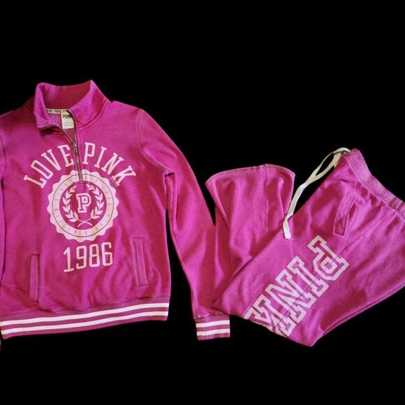 PINK Victoria's Secret Pants - Y2K Victoria's secret pink sweat set